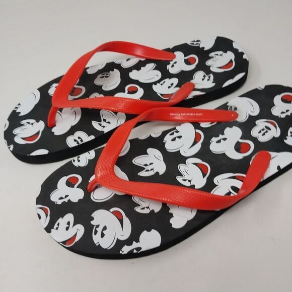 Men's Micky Mouse Flip Flops. - Picture 5 of 11
